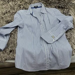 Express shirt blue and white